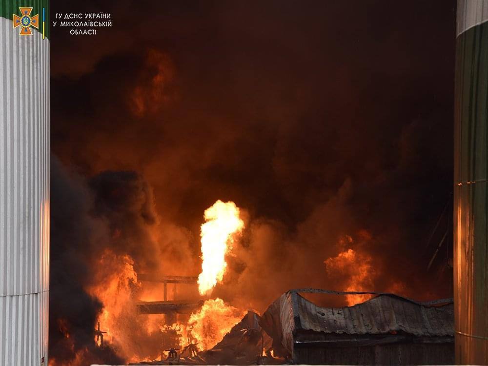 Пожежа на промисловому підприємстві Миколаєва