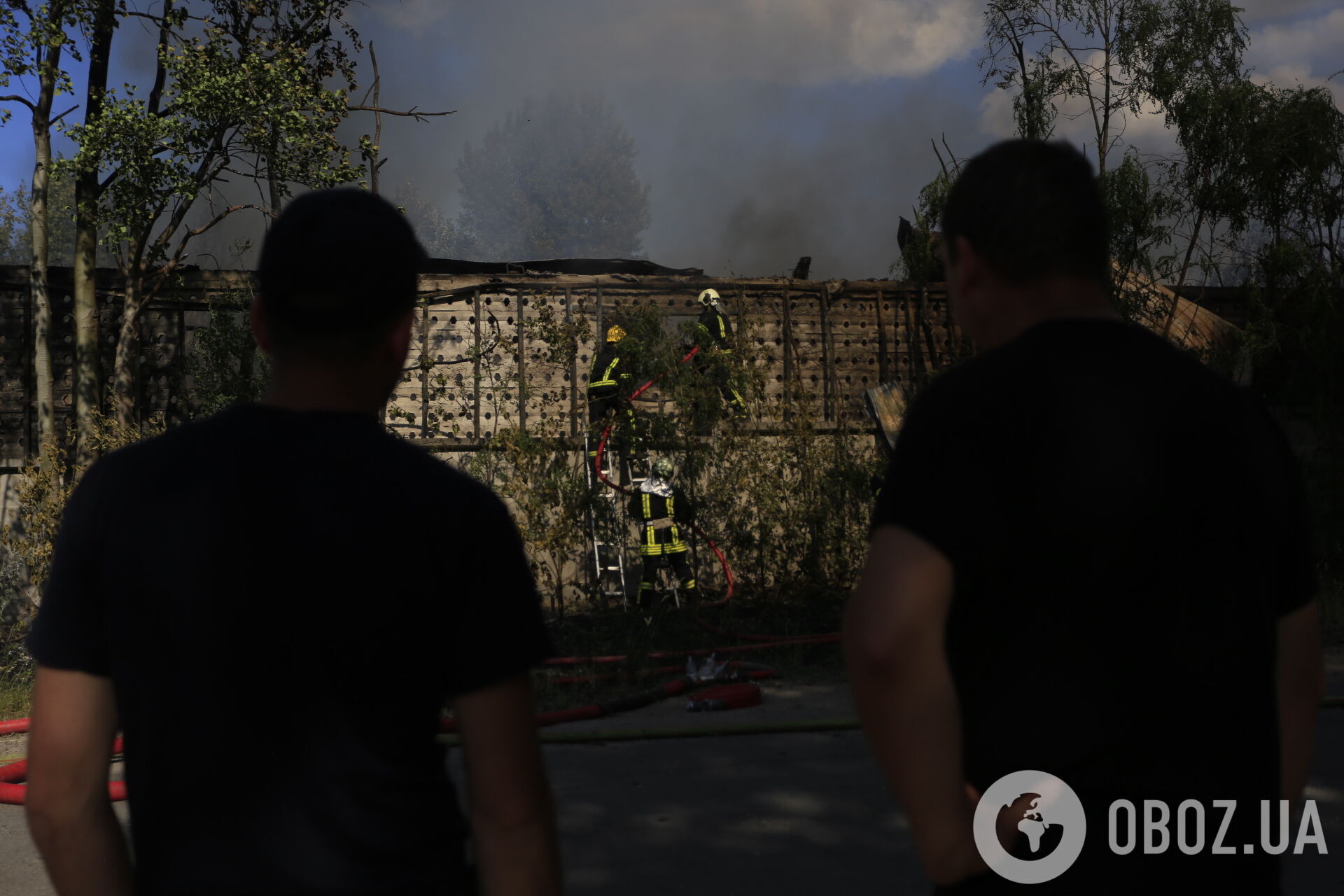 Масштабна пожежа у Києві.