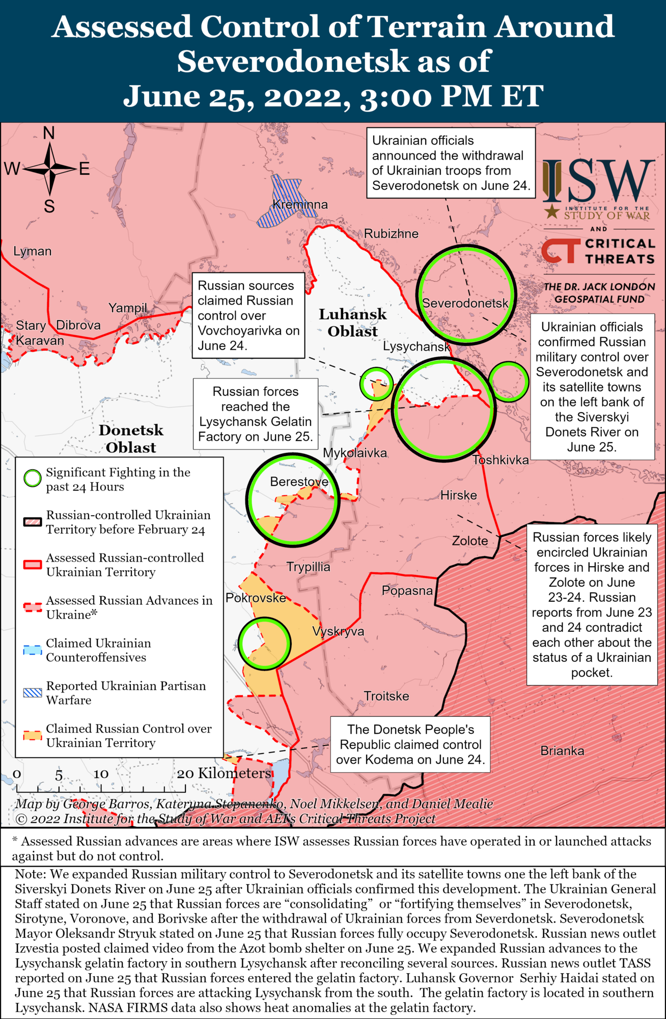 Войскам РФ удалось продвинуться к северу и юго-востоку от Бахмута – ISW