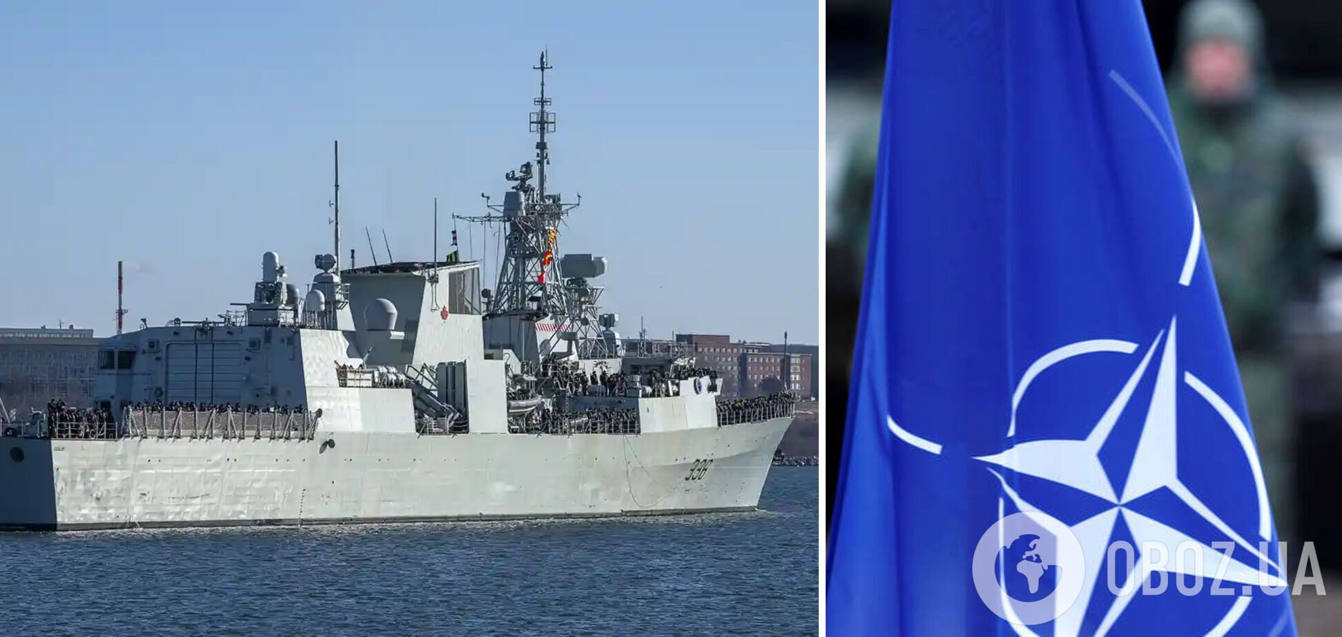 Канадский корабль Montreal, участвовавший в шестимесячной миссии НАТО в Средиземном море