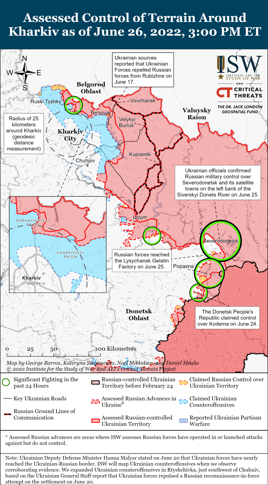 Карта бойових дій в Україні