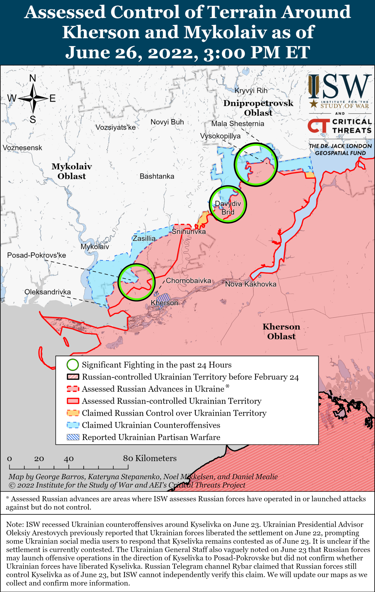 Карта бойових дій в Україні