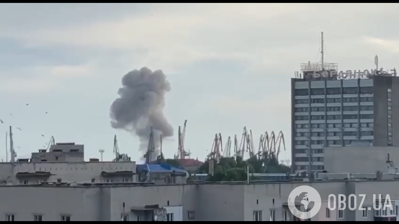 В порту окупованого Бердянська пролунали два вибухи