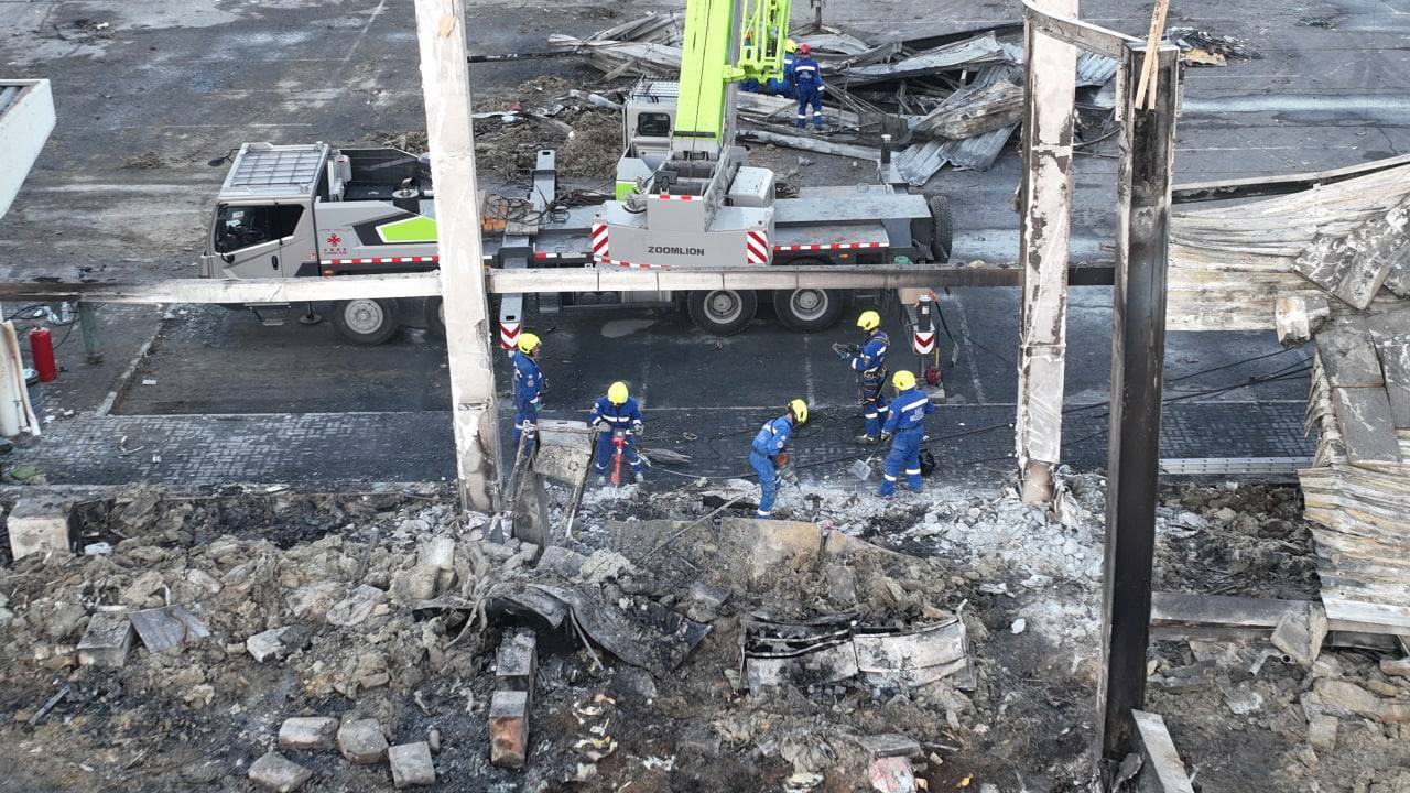 Торговый центр в Кременчуге полностью сгорел