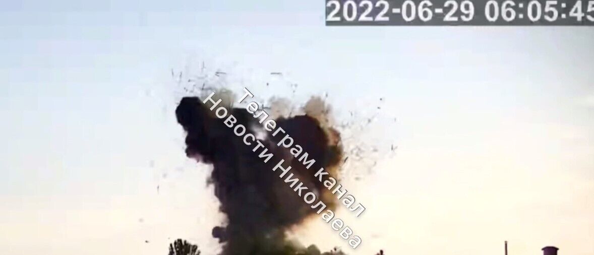 Момент вибуху в Миколаєві