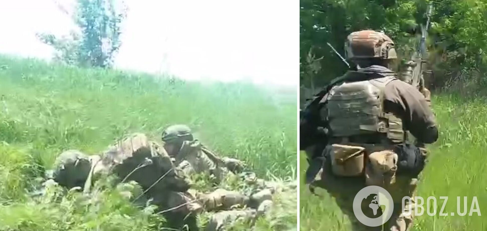 Кадри з наступу українських воїнів на російських окупантів