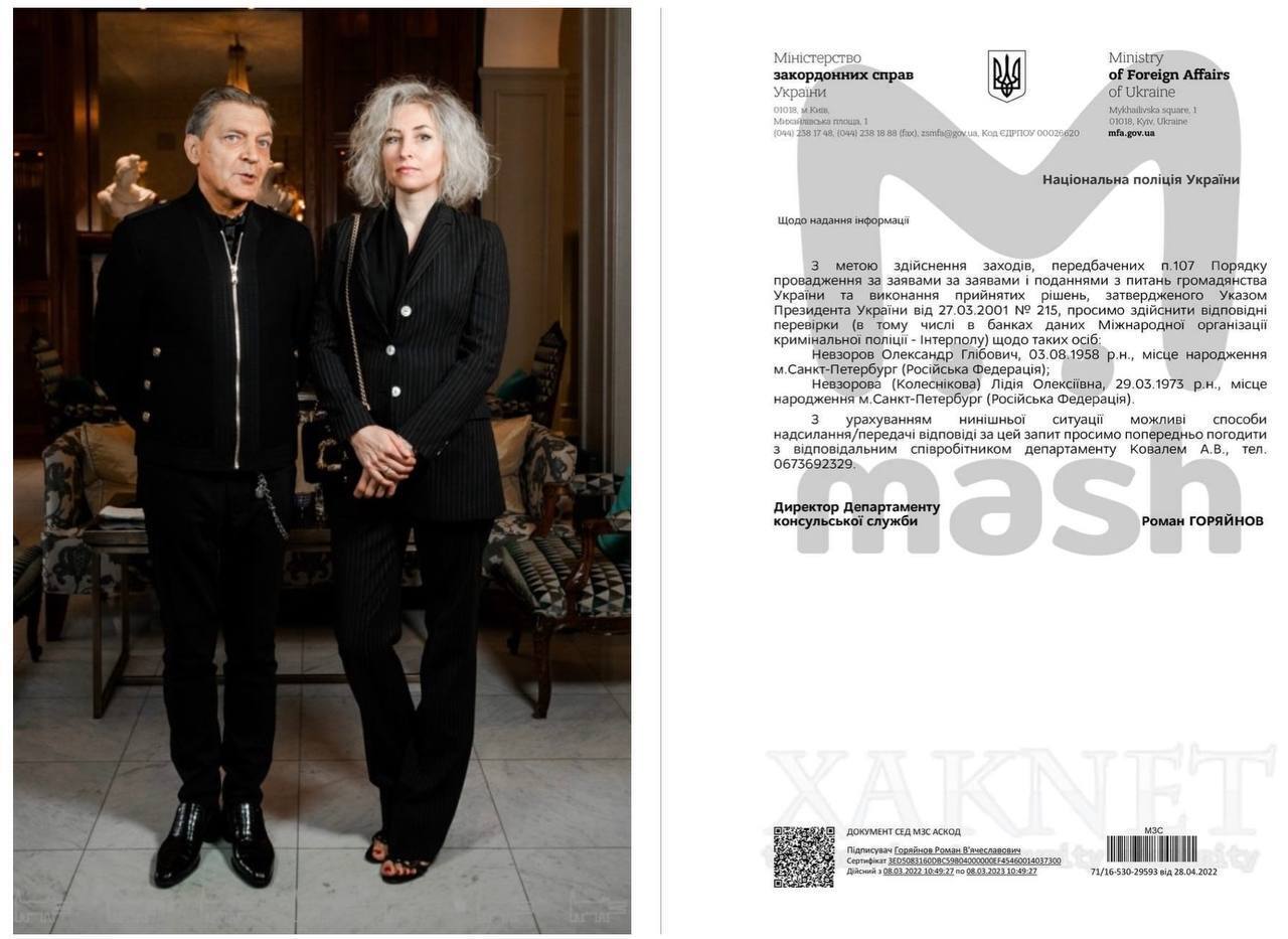 Александр и Лидия Невзоровы получили гражданство Украины