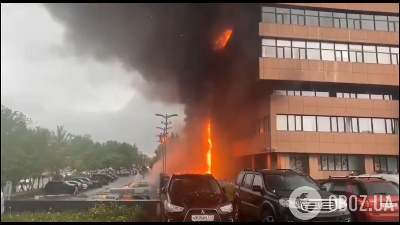 У Москві горить горить бізнес-центр "Гранд Сетунь Плаза"