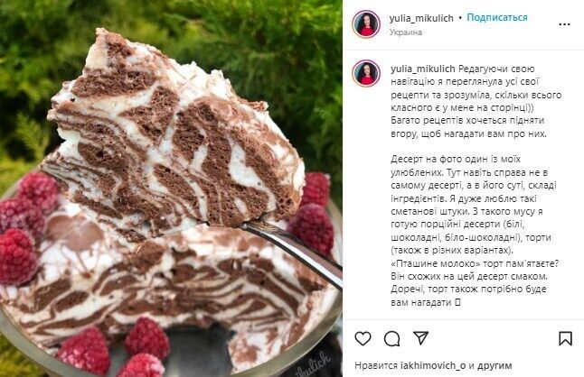 Рецепт десерта из сметаны и желатина без выпечки