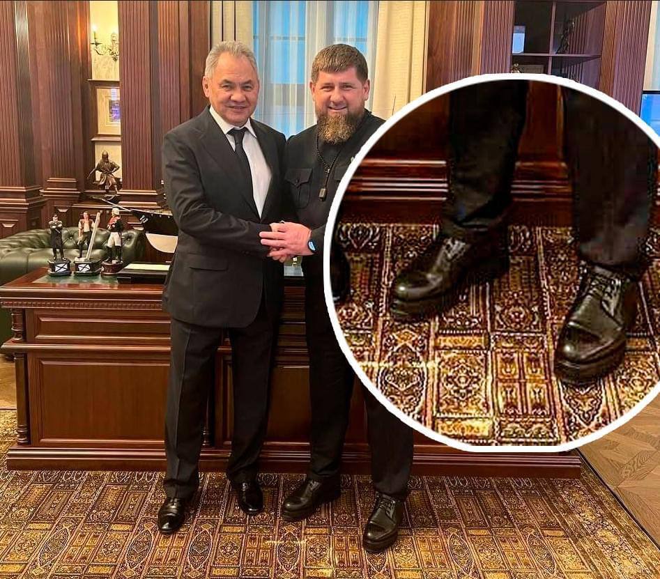 Кадыров уже попадал в неловкую ситуацию из-за выбора обуви