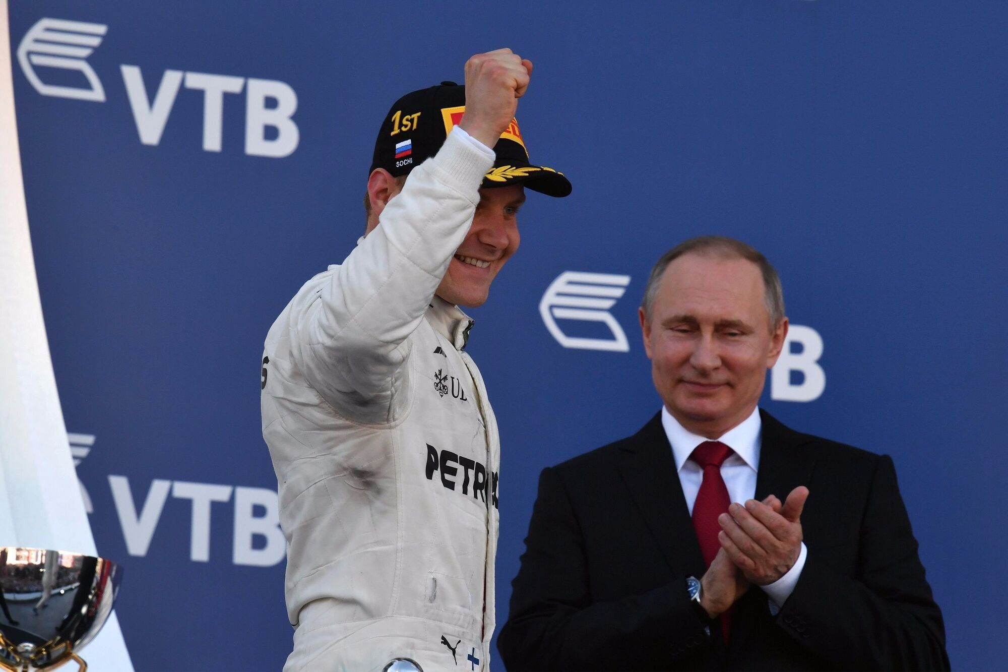 Владимир Путин на Гран-при Сочи.