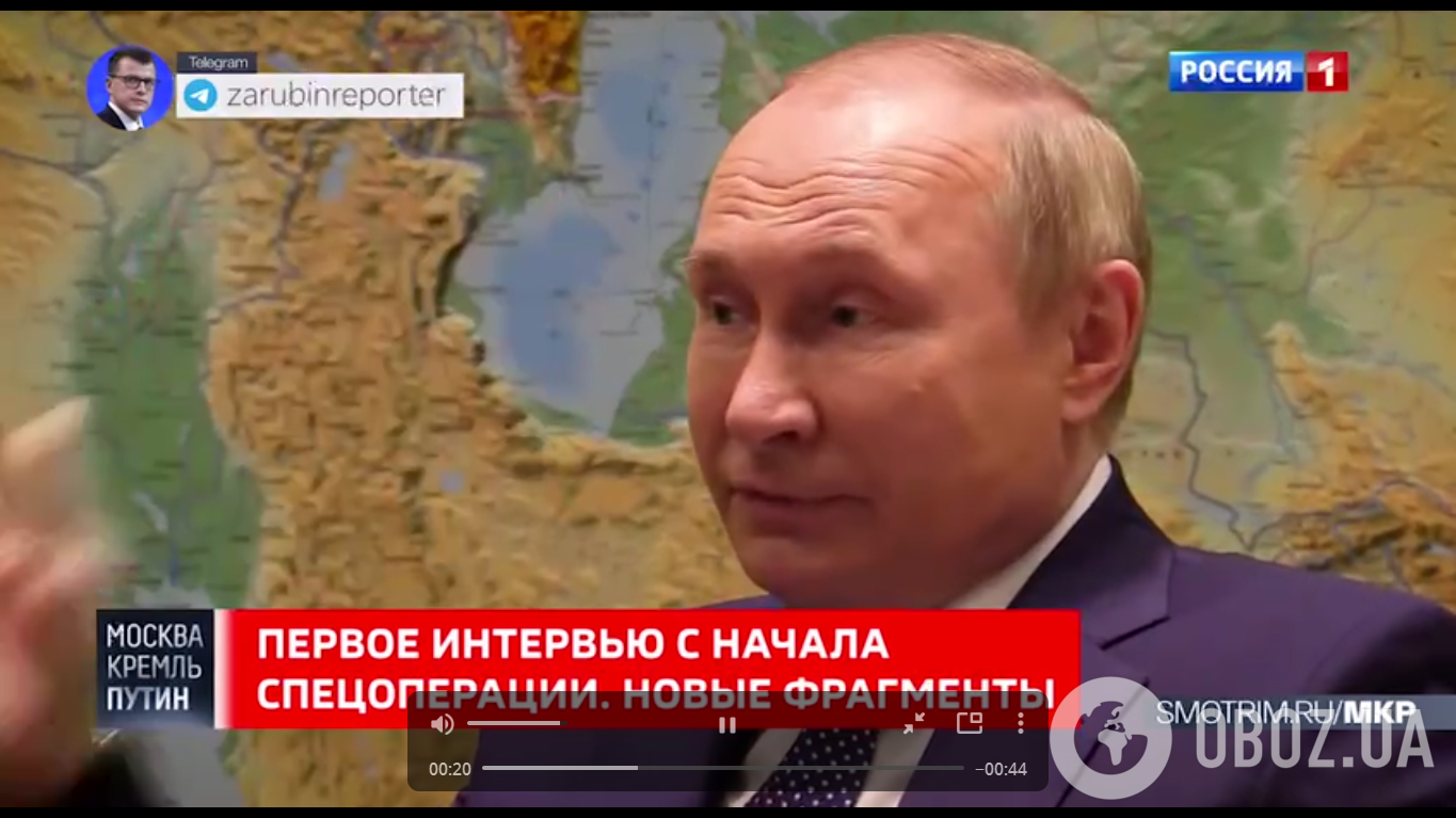 Владимир Путин на интервью