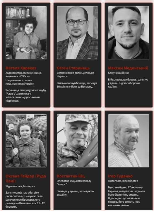 Журналисты погибли от рук оккупантов