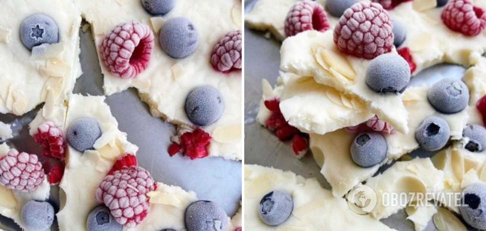 Заморожений йогурт з ягодами