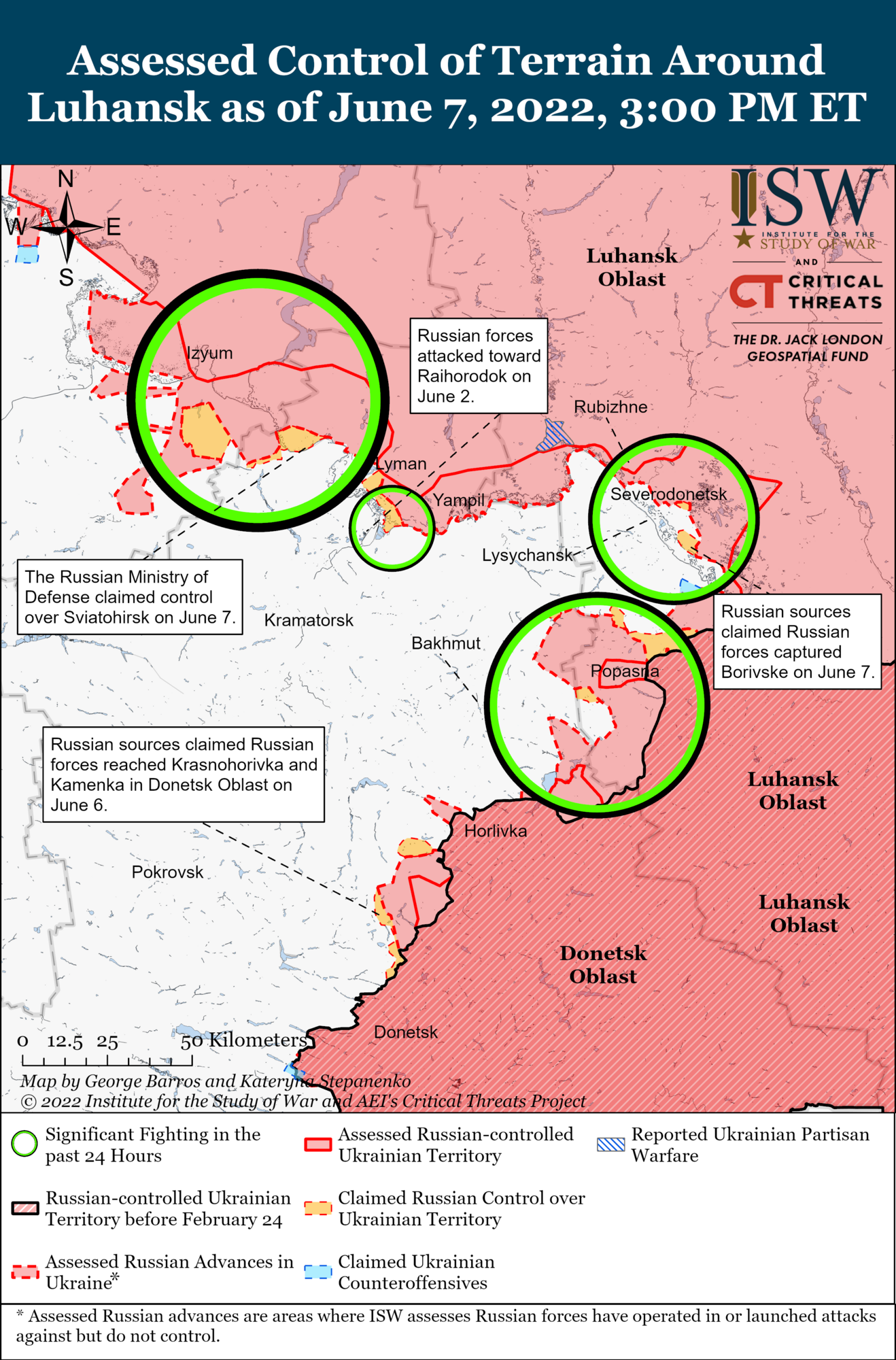Карта щодо війни в Україні