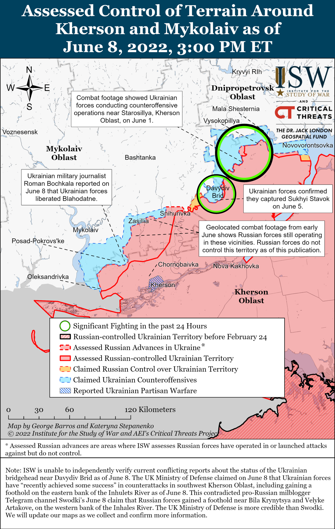 Войска РФ эскалируют боевые действия на Херсонщине – ISW