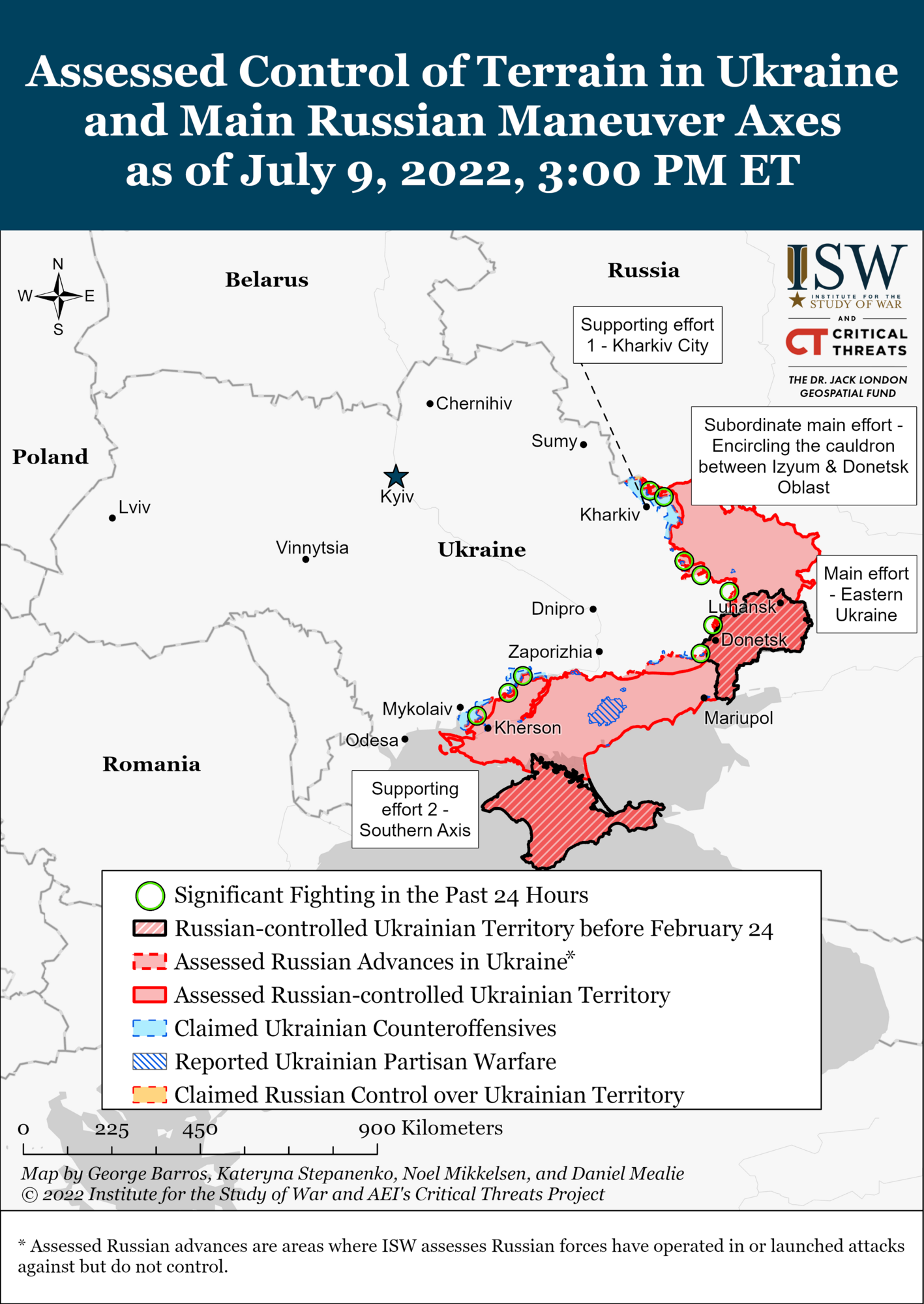 Карта войны в Украине