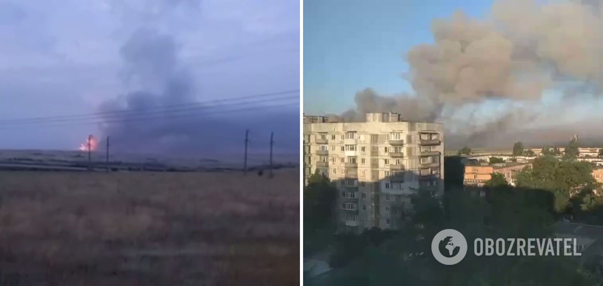 У Шахтарську "демілітаризували" склад боєприпасів окупантів: спалахнула потужна пожежа. Відео