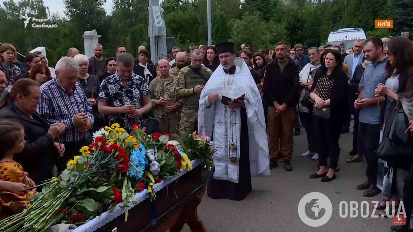 Героя похоронили в столице Украины