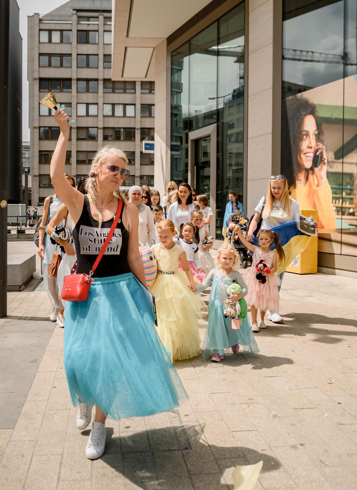 В Люксембурге провели музыкальный митинг-перфоменс, посвященный украинским детям