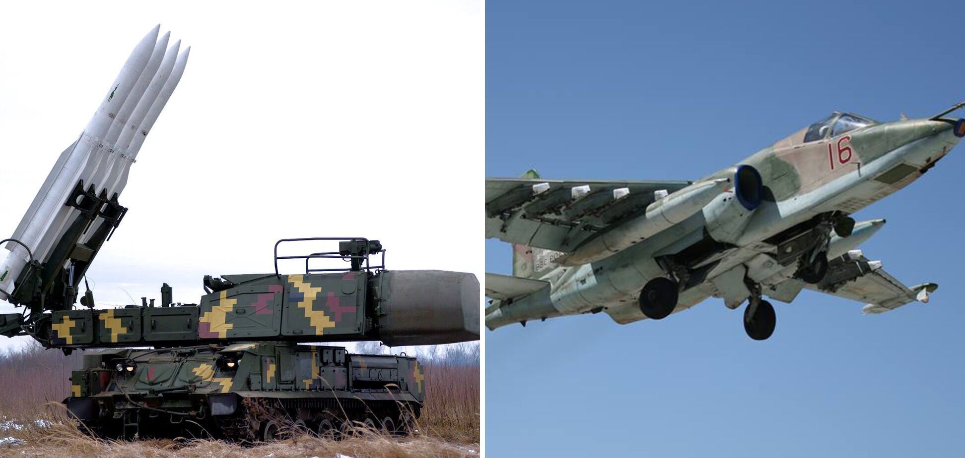 Украинские воины сбили российский самолет Су-25
