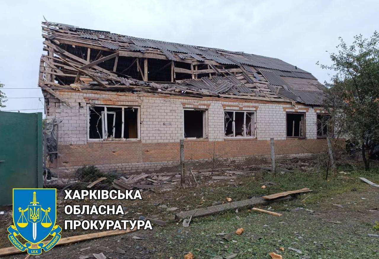 Разрушенный оккупантами дом в Золочево