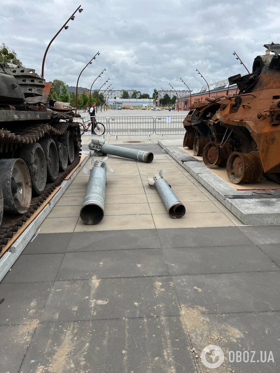 Выставка уничтоженной в Украине военной техники российской армии