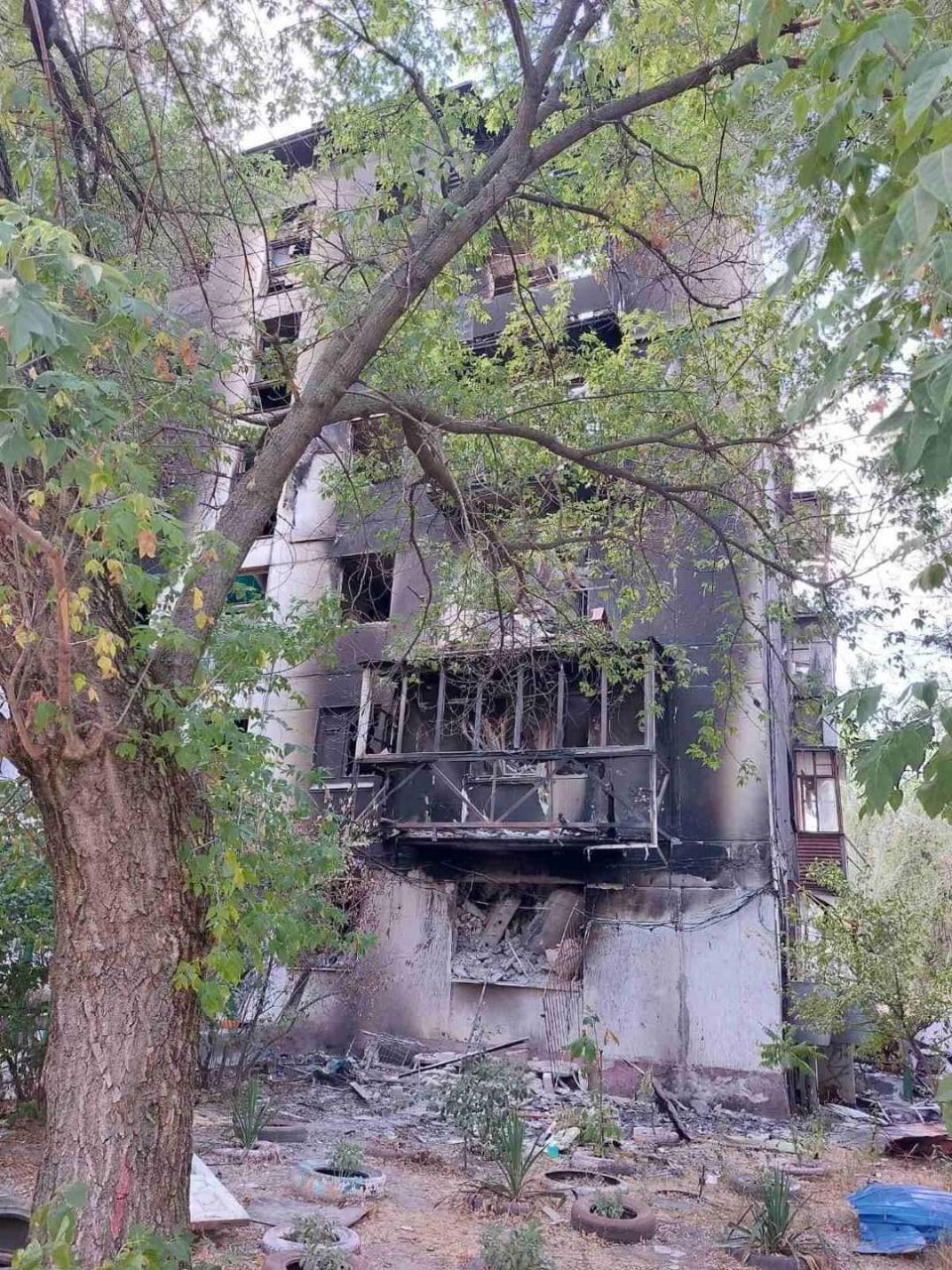 Уничтоженный российскими войсками дом