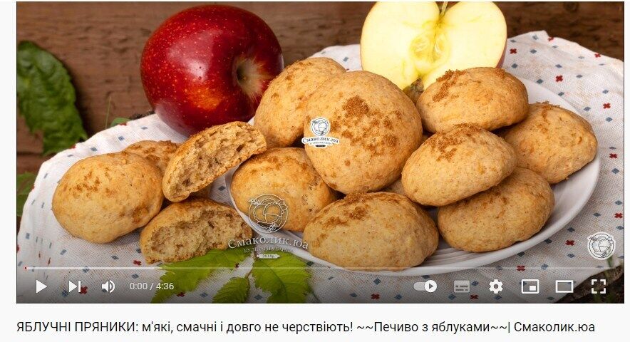 Рецепт пряников с яблоками на масле