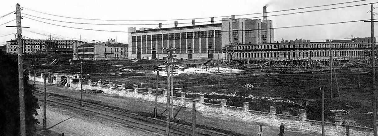 В сети показали, как строили киностудию имени Довженко в Киеве в 1927-1929 годах. Уникальное фото