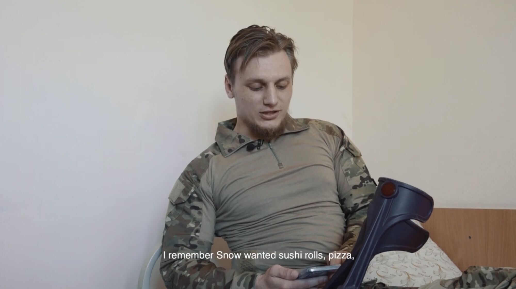 Украинский военный вернулся из плена.