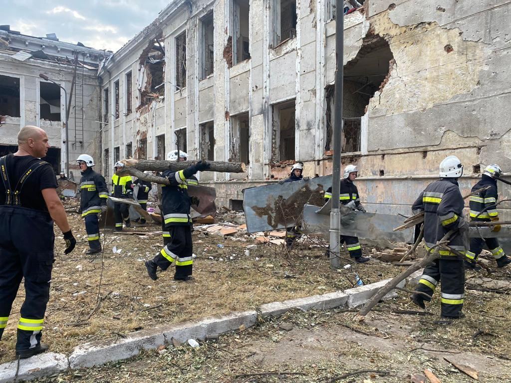Зруйнований Будинок офіцерів у Вінниці
