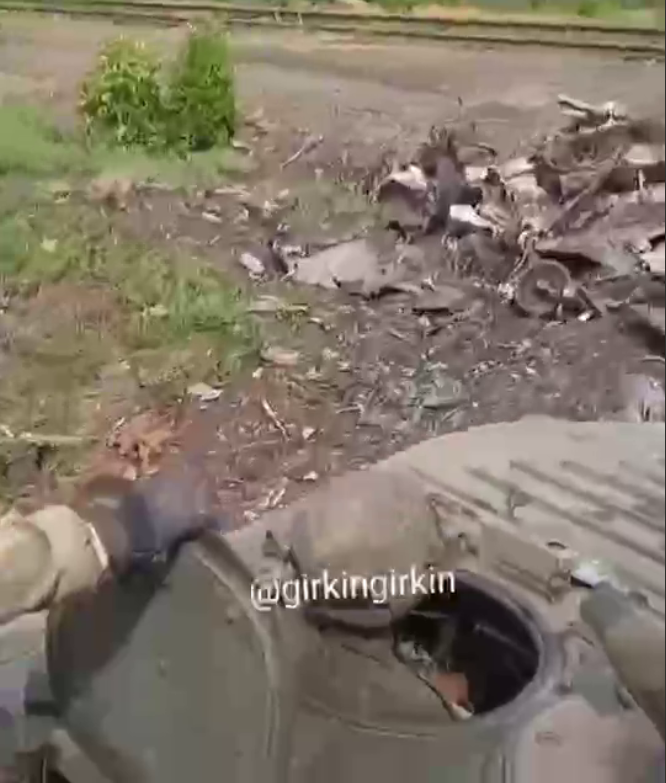 Розбиті позиції російських десантників