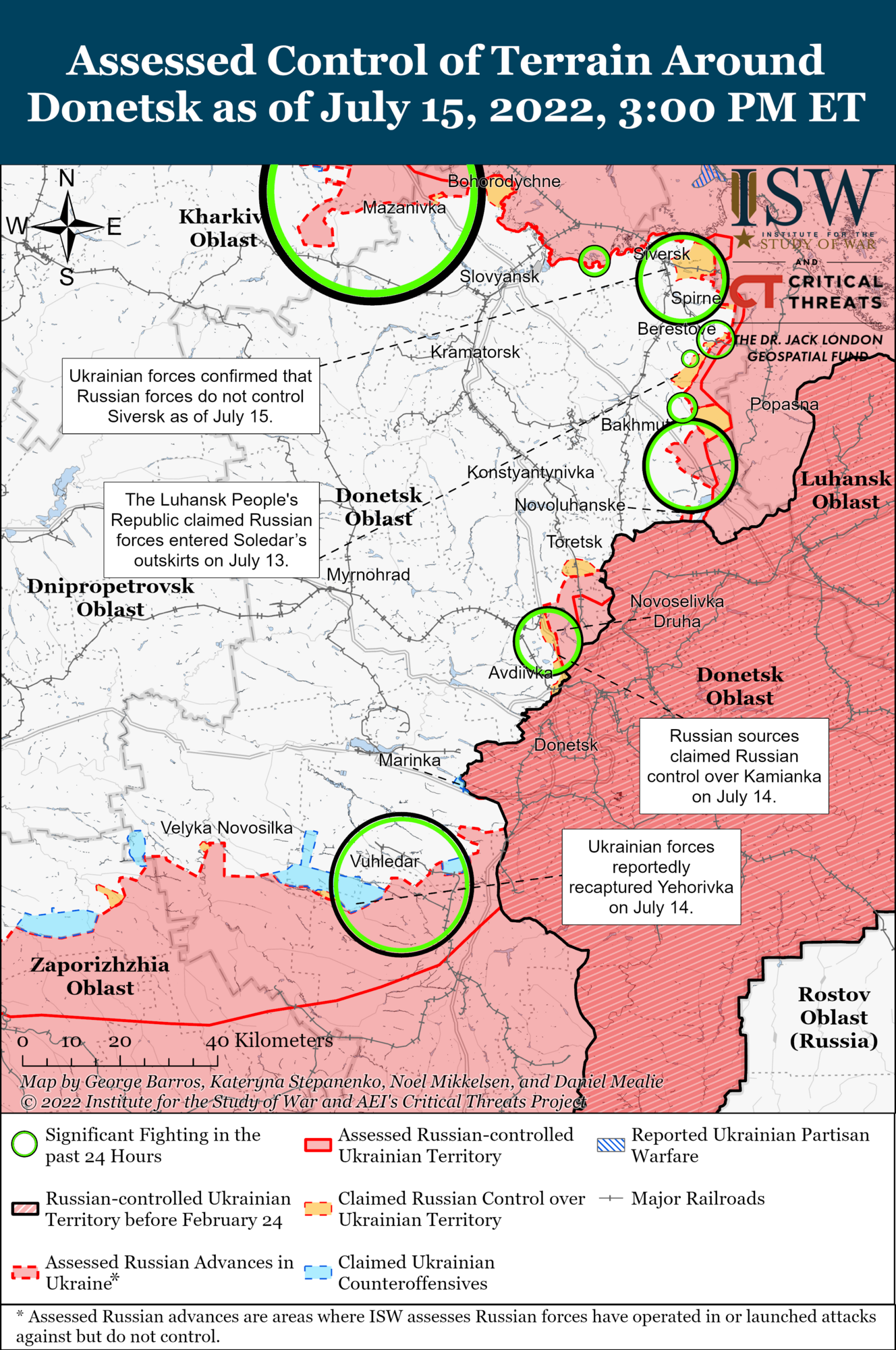 Оккупанты провели серию атак на Донбассе