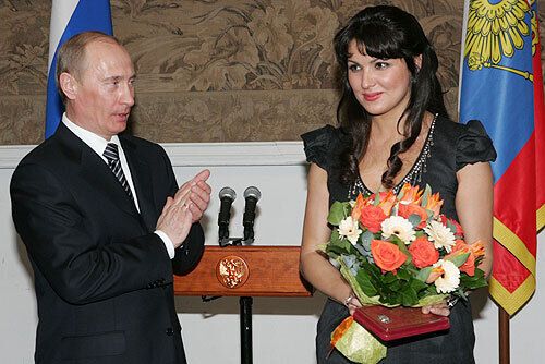 Владимир Путин и Анна Нетребко.