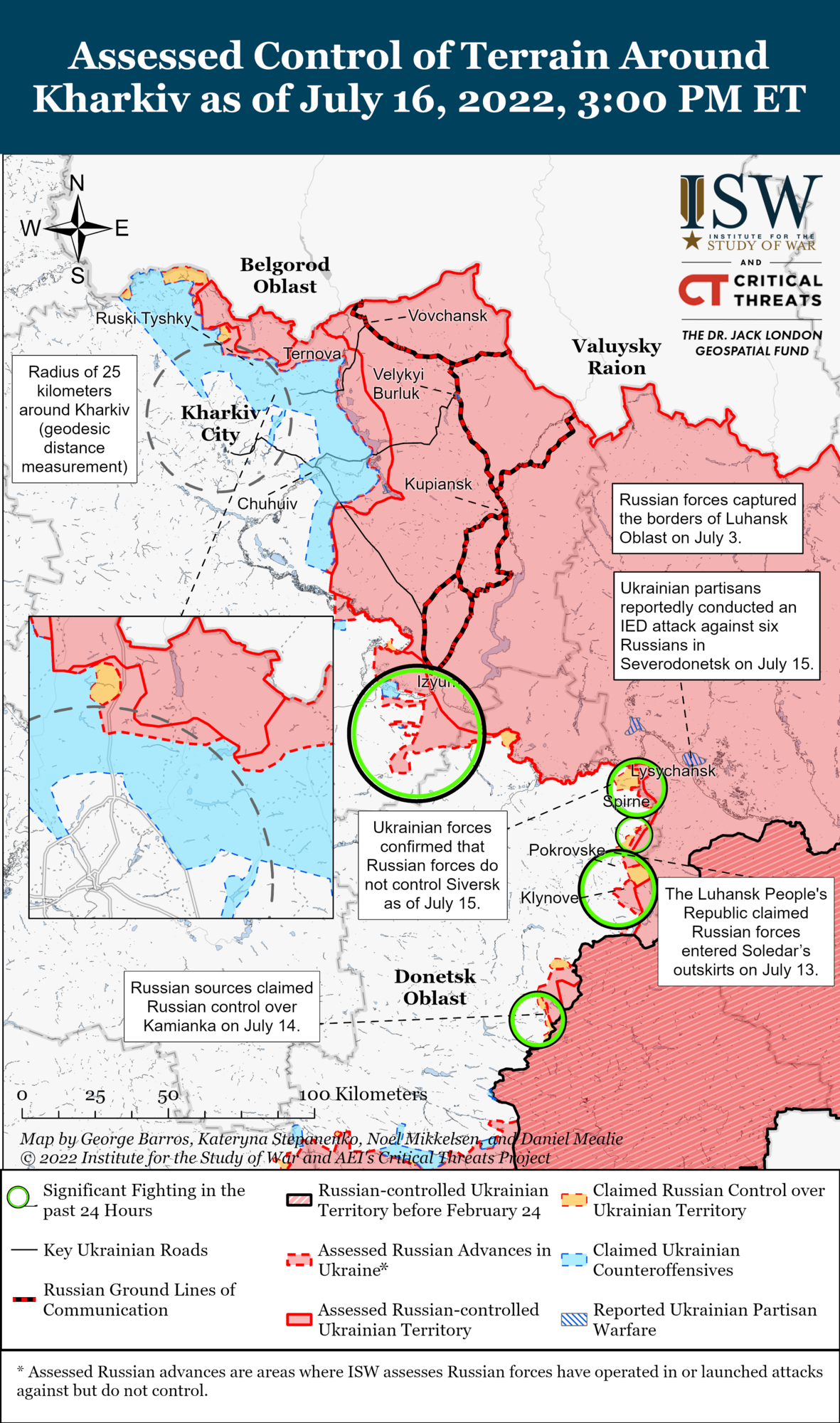 Войска РФ могут сосредоточиться на направлениях Славянск – Северск – Бахмут
