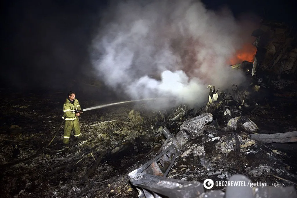 Место трагедии MH17
