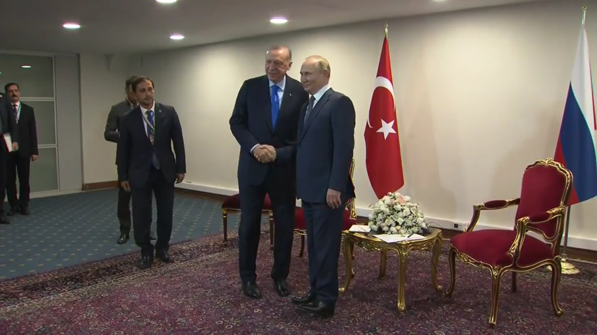Путин поблагодарил Эрдогана.