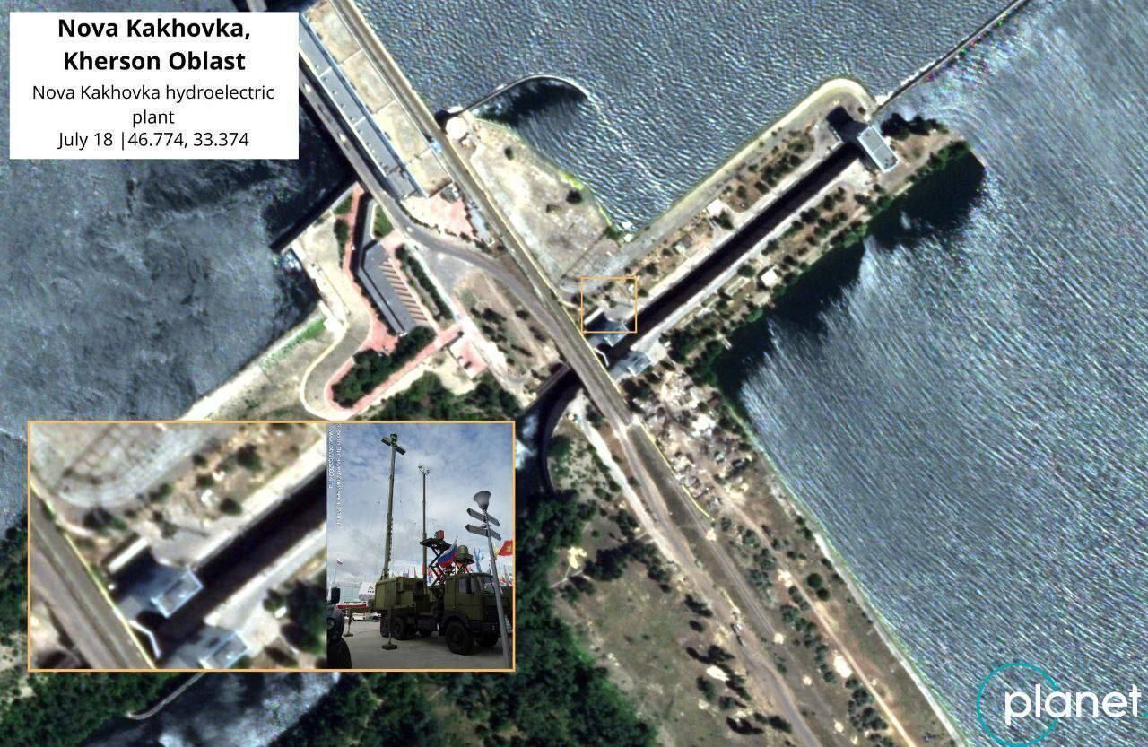 Возле Каховской ГЭС ВСУ уничтожили комплекс РЭБ "Репеллент-1".
