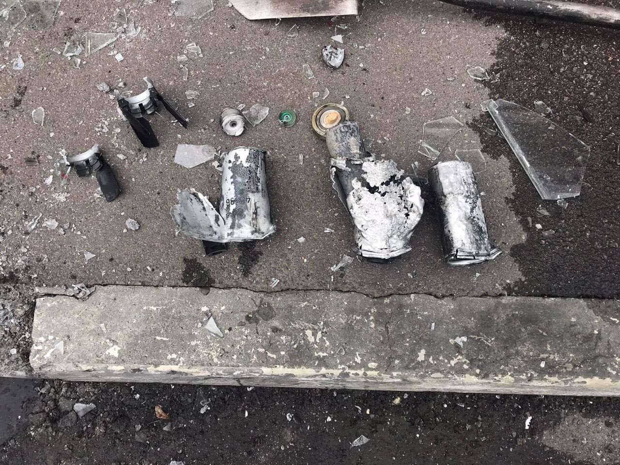 Найденные на месте обстрела в Харькове остатки российских кассетных снарядов