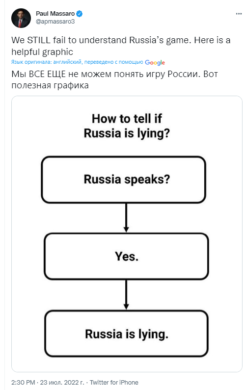 Инструкция по выявлению русской лжи от Пола Массаро