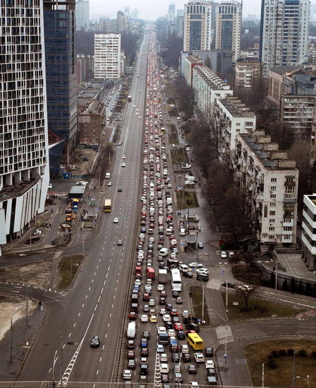 Київ вранці 24 лютого 2022 року.