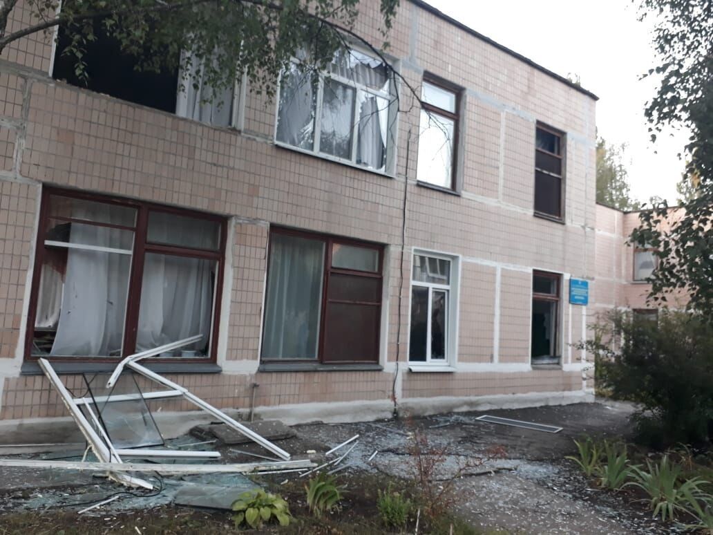 В Никопольськом районе враг ударил по больнице.