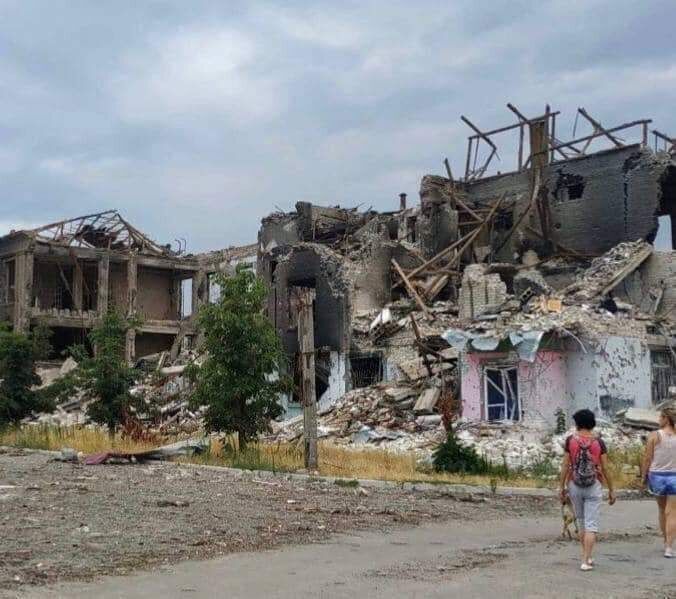 Наслідки обстрілу Луганщини
