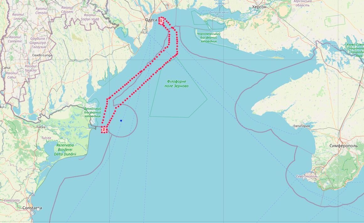 Маршруты экспорта украинского зерна в Черном море