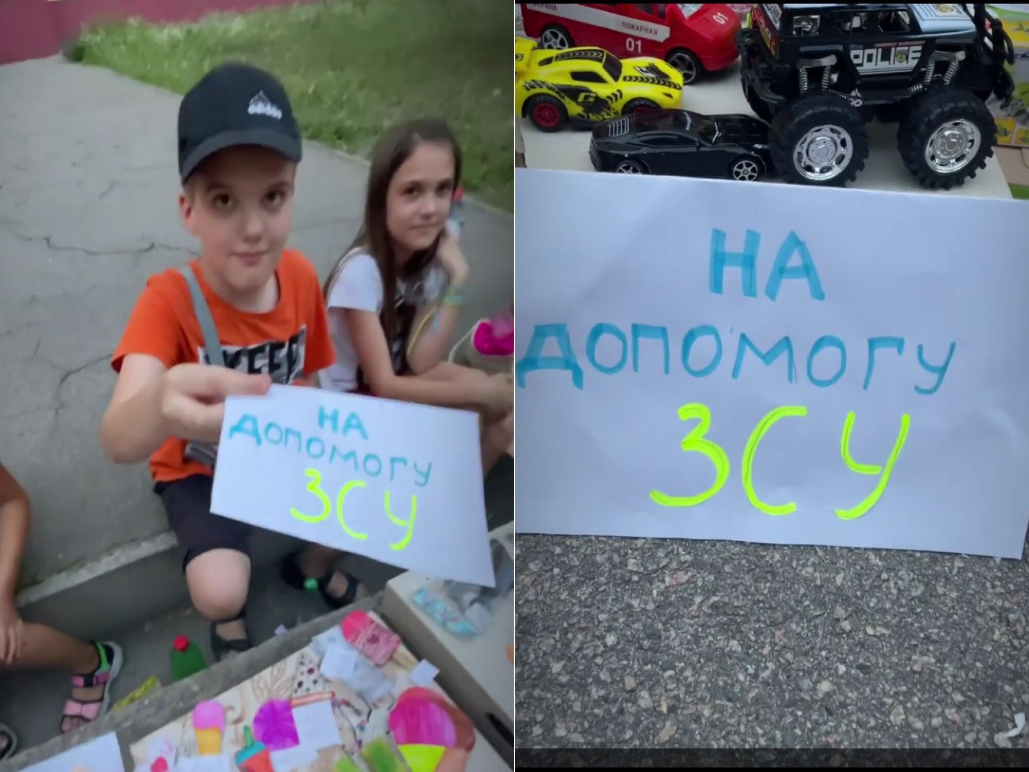 Маленькие украинцы открыли "магазин", чтобы помочь ВСУ. Трогательное видео умилило сеть