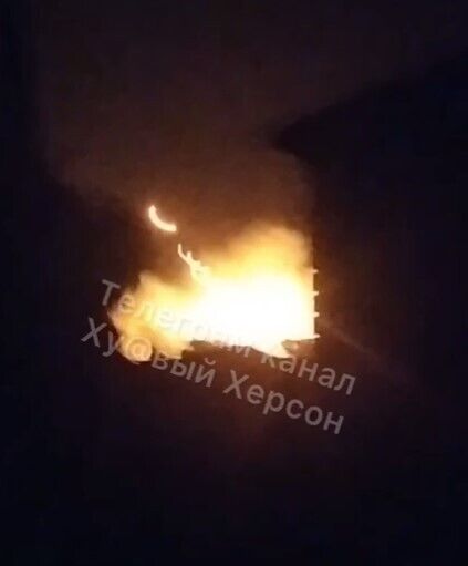 Вибухи й пожежа на складі БК окупантів у Брилівці