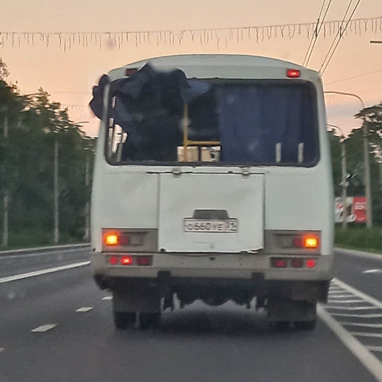 Постраждалий автобус у Бєлгороді