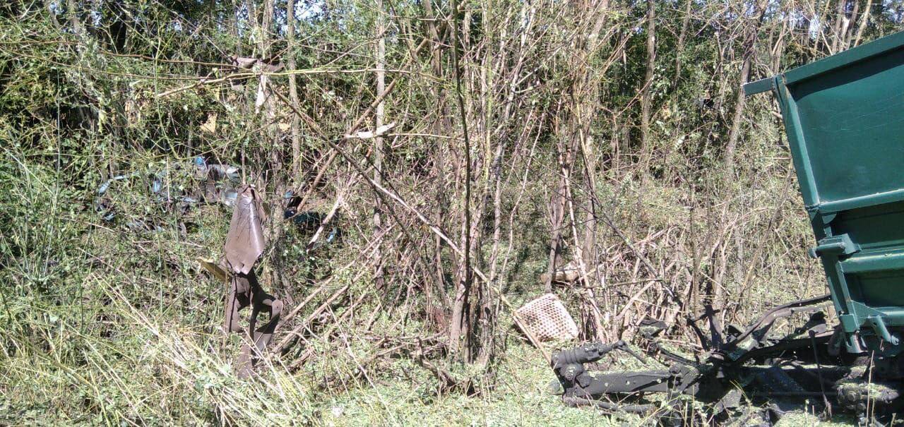 Последствия взрыва мин в Сумской области