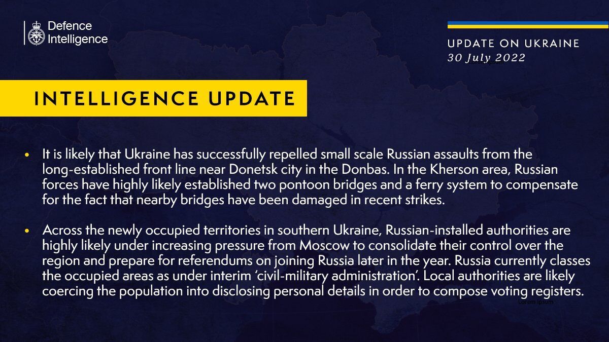 ЗСУ успішно відбили невеликі атаки військ РФ на лінії фронту неподалік від Донецька